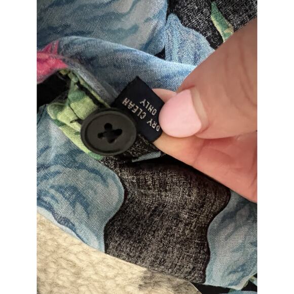 POLO SPORT RALPH LAUREN Men's Floral Hawaiian Tiki Button Front Shirt Top Sz XL - Picture 8 of 10